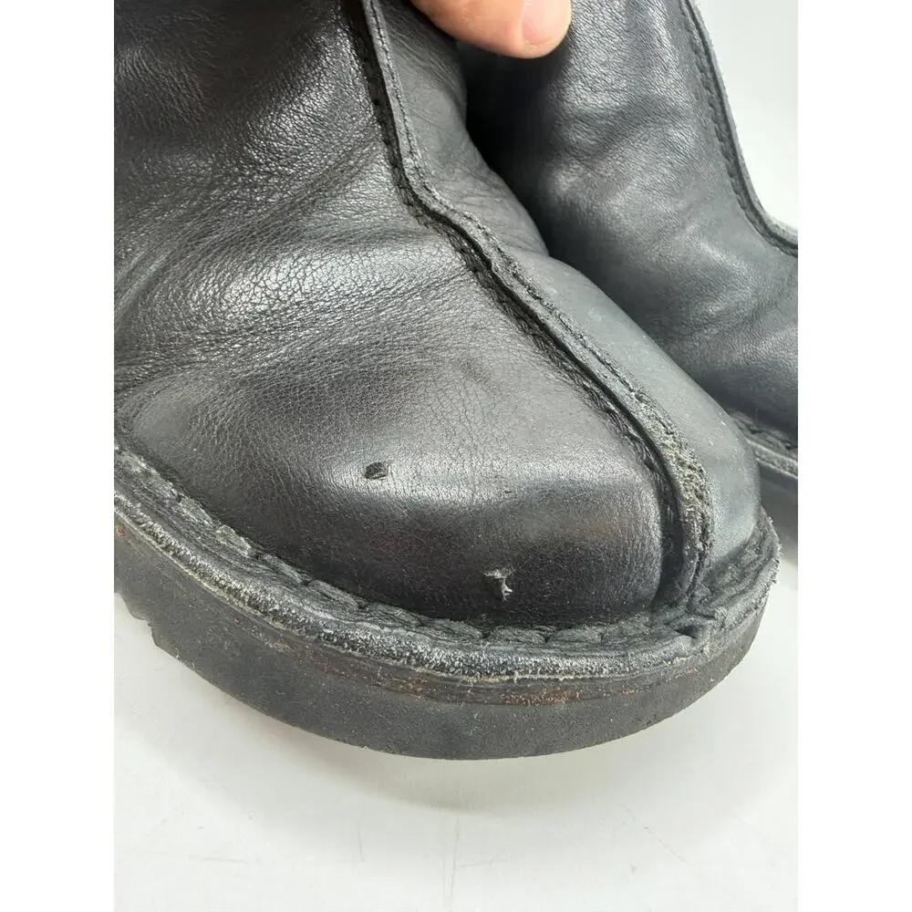 Banana Republic Black Leather Slide Mules Women's Italy Comfort Sandals - Picture 4 of 13